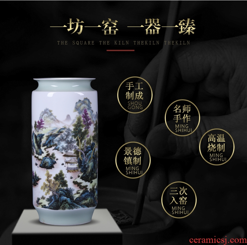 Jingdezhen ceramics antique jun porcelain glaze cracks of large vases, and Chinese style porch place gifts - 529749631165