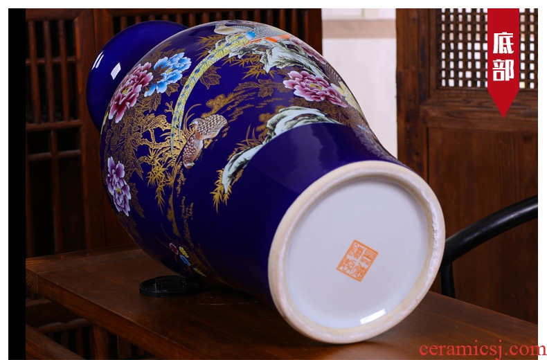 Jingdezhen ceramics hand - made vases placed large fragrance overflowing act the role ofing is tasted much of new Chinese style of the sitting room porch decoration - 604920724124