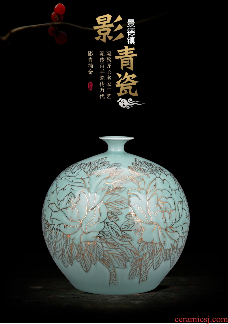 Quiver of jingdezhen ceramics vase painting and calligraphy calligraphy and painting scroll cylinder barrel landing a large sitting room household act the role ofing is tasted furnishing articles - 590025704236