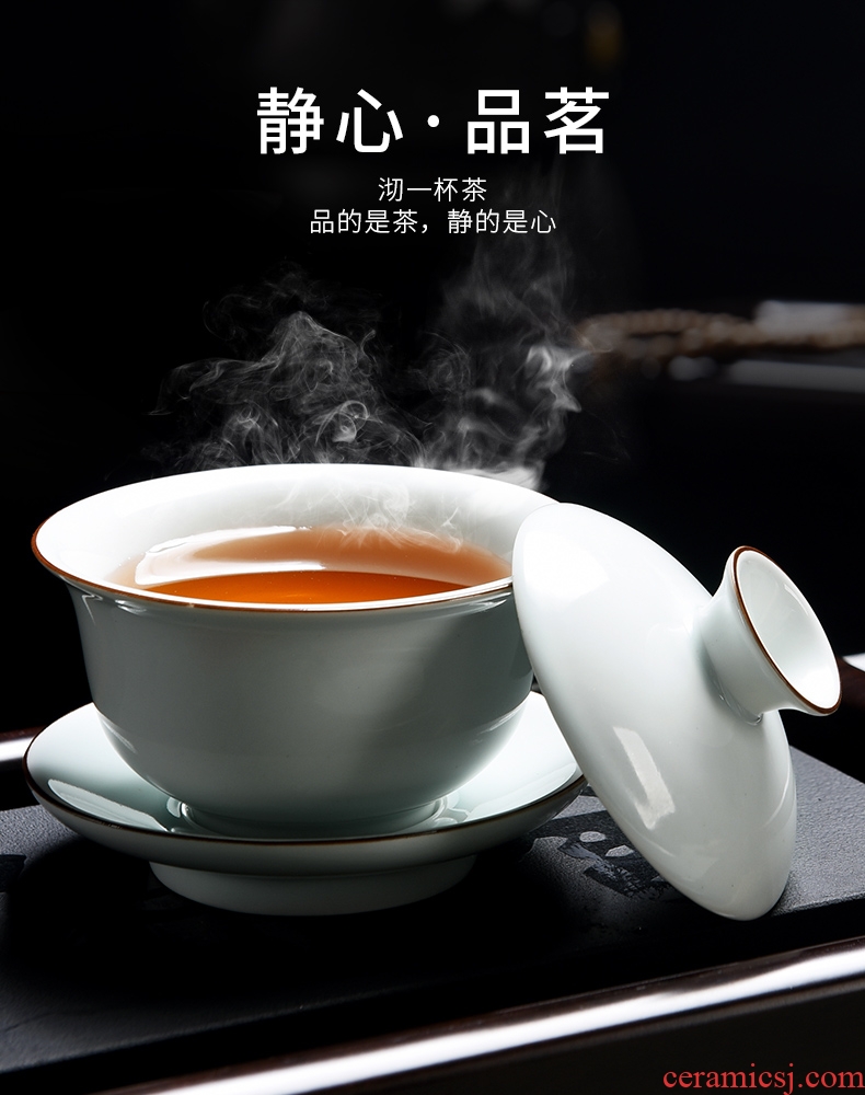 Beauty cabinet without air hole, double the not hot tureen heat insulation bowl cups tea household ceramics kung fu tea cup