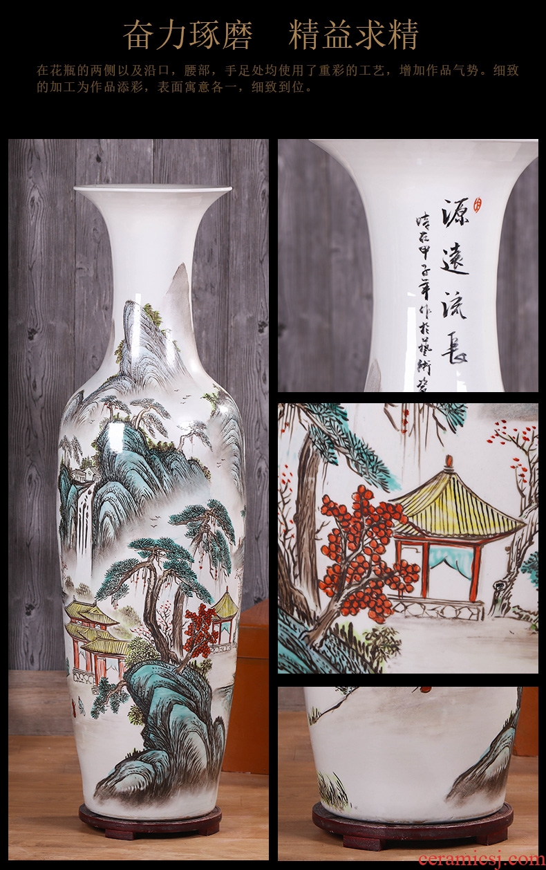 Jingdezhen ceramic vase three - piece furnishing articles sitting room TV cabinet decoration home decoration of Chinese style rich ancient frame large - 594311202567