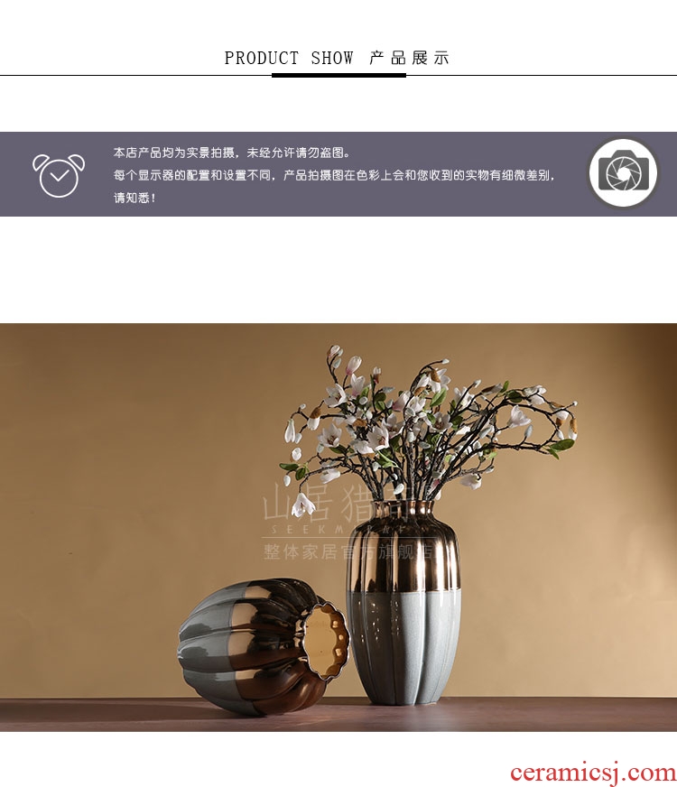 Jingdezhen ceramics vase antique blue - and - white large flower arranging implement new porch sitting room of Chinese style household act the role ofing is tasted furnishing articles - 540121893875