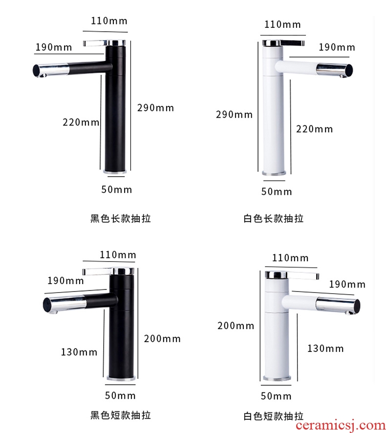 Basin of northern Europe on the ceramic square black contracted household european-style balcony toilet lavabo lavatory basin