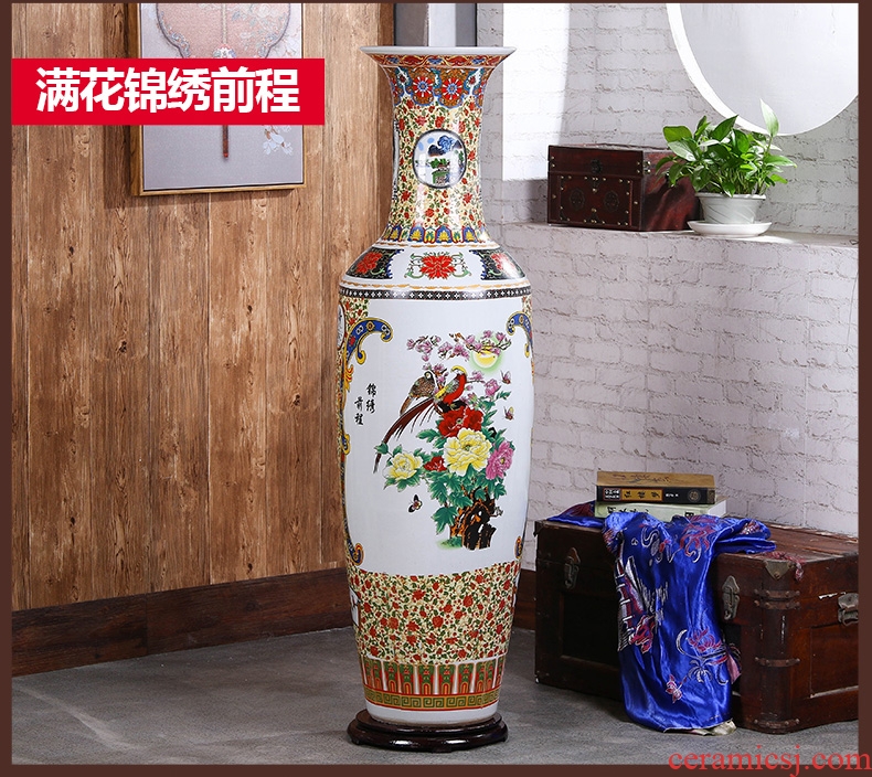 The Vatican Sally far, European ceramic flower vases luxurious sitting room TV ark, household ground adornment restoring ancient ways furnishing articles - 584994406542