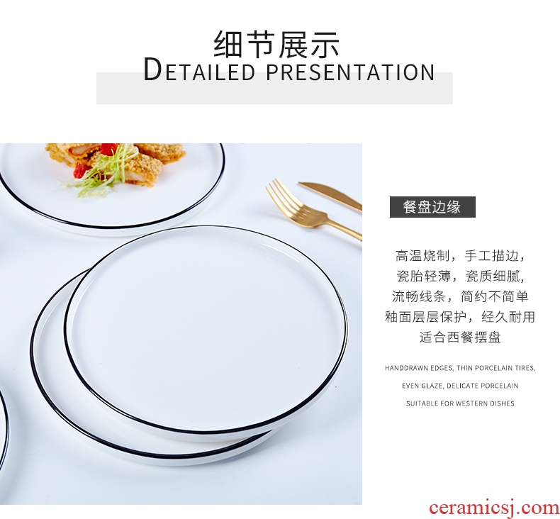European ipads porcelain plates pasta dish beefsteak 0 ceramic the disc wearing SaPan salad plate disc tray