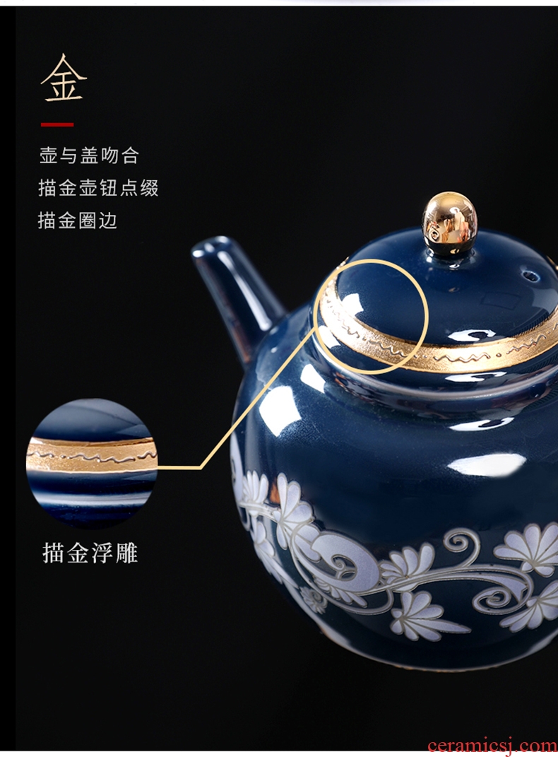 Imperial springs, fuels the teapot with manual small teapot tea exchanger with the ceramics filter single pot of kung fu tea set Chinese style