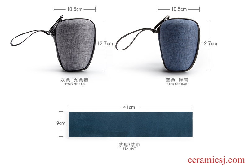 Mr Nan shan back light travel crack in glass portable kung fu tea set ceramic filter tea cup