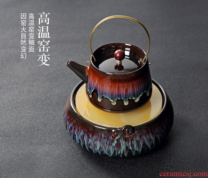 DH of jingdezhen tea service suit semi - automatic kung fu tea tea to implement lazy creative household ceramics cup cup