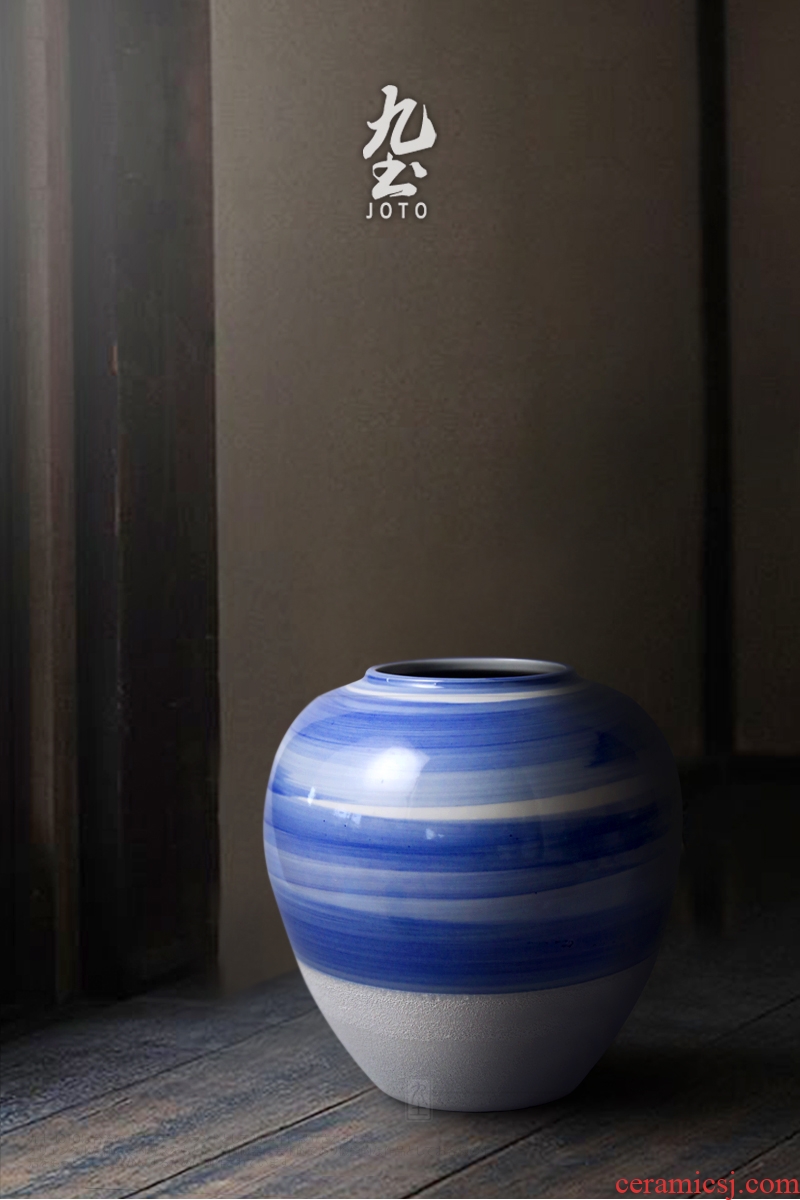 Jingdezhen ceramic restoring ancient ways do old ground insert large vase sitting room decoration to the hotel porch flower implement home furnishing articles - 582949862626