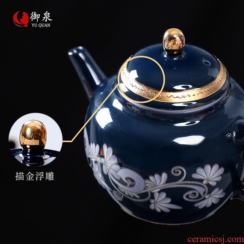 Imperial springs, fuels the teapot with manual small teapot tea exchanger with the ceramics filter single pot of kung fu tea set Chinese style