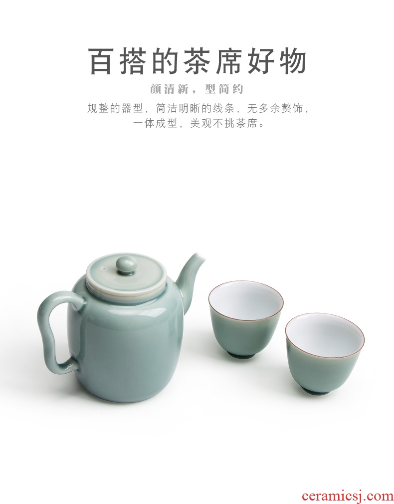 Mr Nan shan first green ceramic teapot single pot of large capacity belt filter domestic Japanese teapot suit