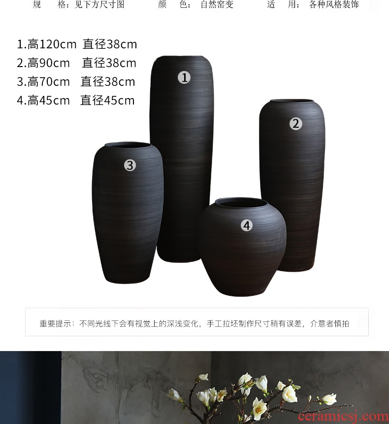 Ground vase large flower arrangement is I and contracted sitting room Nordic decorative furnishing articles hotel ceramics jingdezhen restoring ancient ways - 600120600501