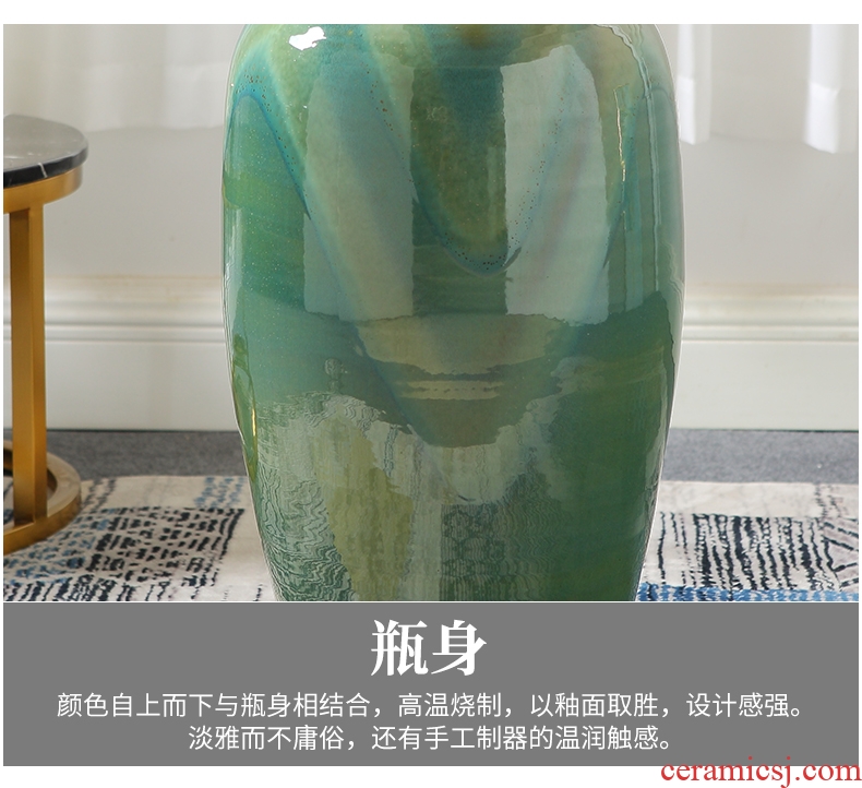 Chinese style restoring ancient ways is coarse ceramic club hotel furnishing articles sitting room window flower arrangement of large vase yulan flower POTS - 600114069958