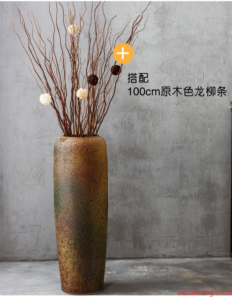 Jingdezhen hand - made large extra large clearance antique vases, ceramic POTS, new Chinese style living room table dry flower is placed - 588488996128