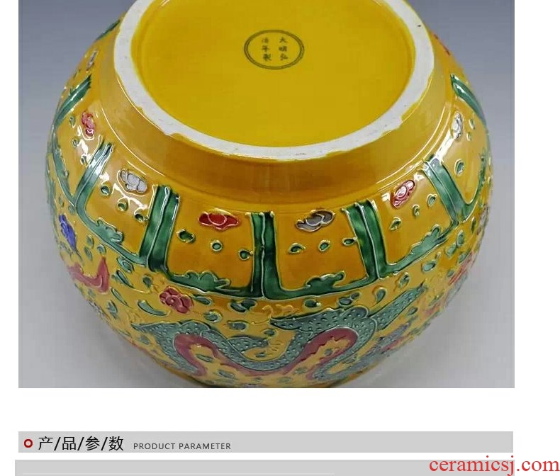 Classical continuous grain of archaize of jingdezhen ceramics powder enamel storage tank cover pot caddy fixings candy jar