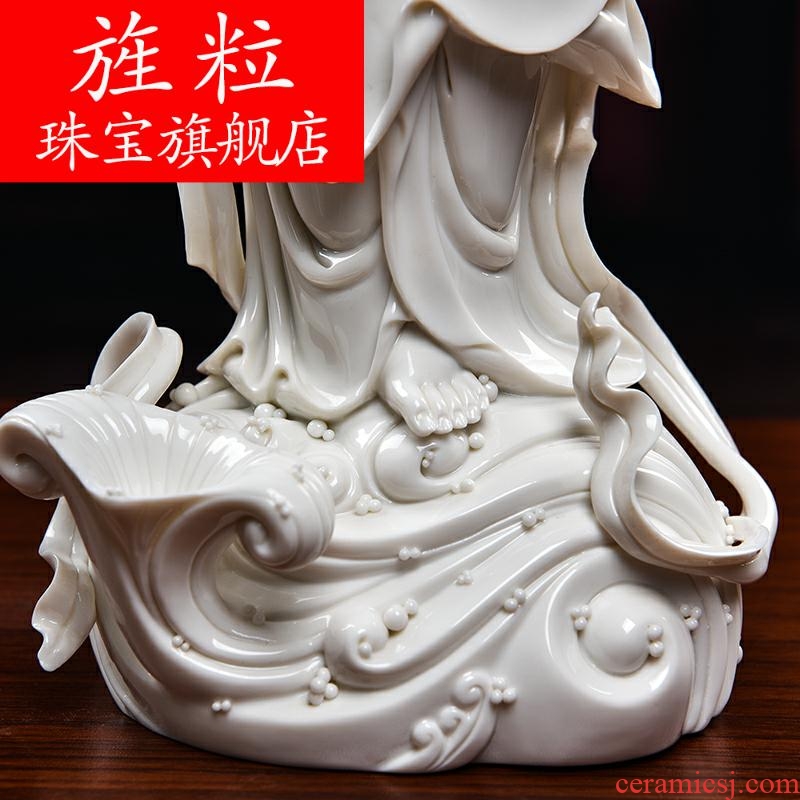 Bm dehua ceramic Buddha crafts home furnishing articles auspicious Lin manually signed dripping guanyin perhaps - 022