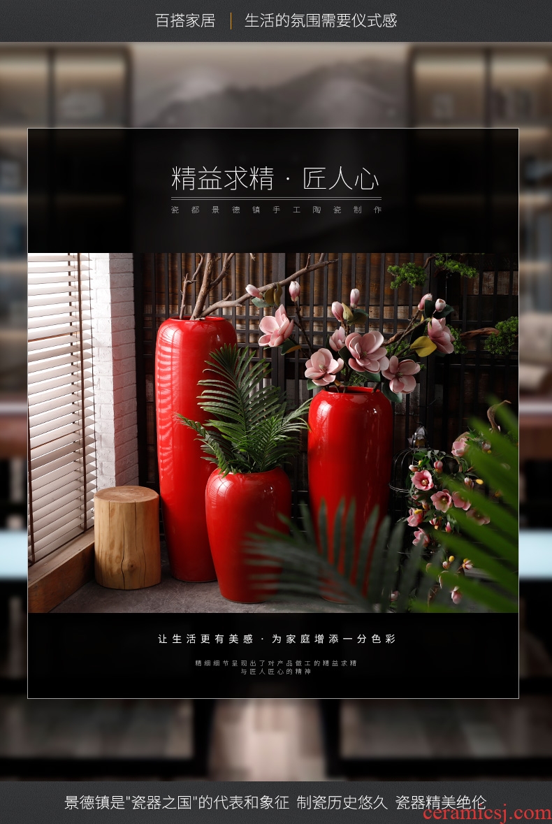 Jingdezhen ceramics, the ancient philosophers figure creative archaize large storage tank vases, flower arrangement sitting room adornment furnishing articles - 559729067698