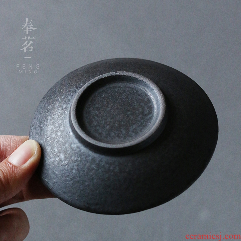 Serve tea crude after getting ceramic cup mat Japanese insulating mat cup mat cup kung fu tea taking with zero saucer
