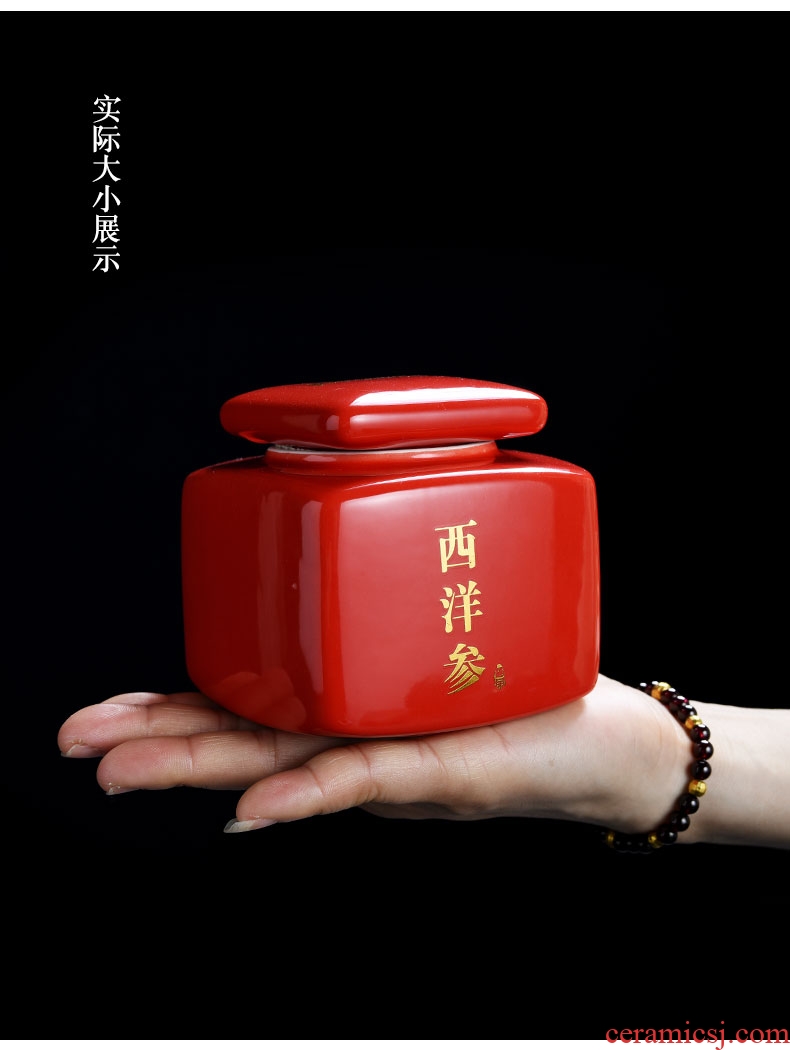 Famed caddy ceramic household seal pot portable mini small tea gift box packaging pu-erh tea boxes