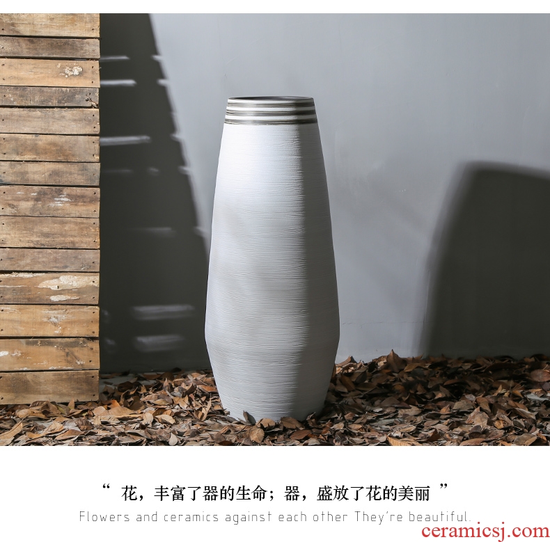 Jingdezhen ceramics of large vases, flower arranging Jane European I and contracted sitting room adornment handicraft furnishing articles - 597180697163