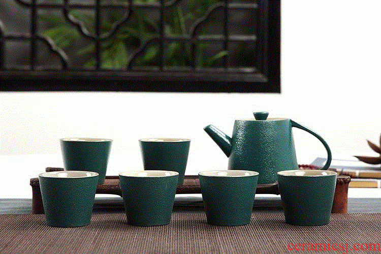 Contracted household of Chinese style kung fu tea cup tea set a set of ceramic tea set with the teapot