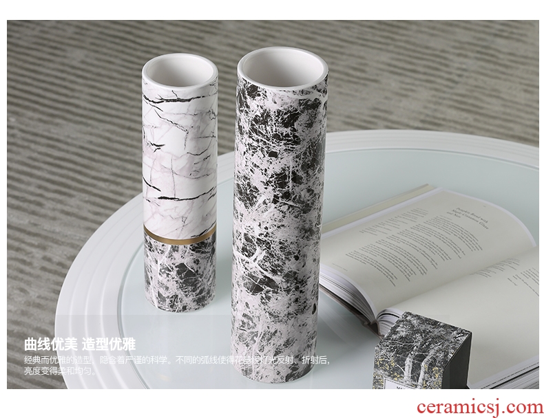 Checking out ceramic hotel villa covers large vases, the sitting room porch flower flower decoration of Chinese style furnishing articles - 586768910529