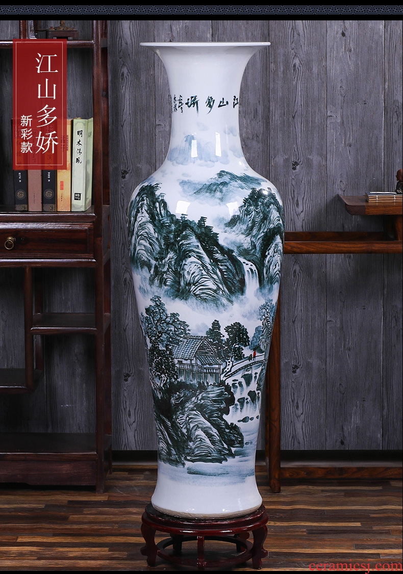 Jingdezhen ceramics of large vases, TV ark, the place of the sitting room porch decoration villa decoration opening gifts - 590065377714
