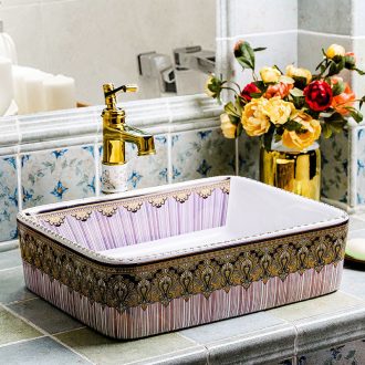 On the basin that wash a face to wash your hands square ceramic creative household European toilet sanitary ware art toilet the pool that wash a face basin