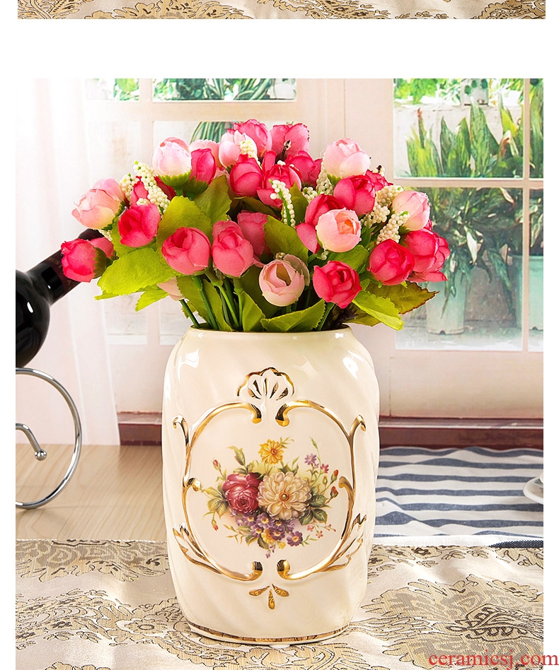 Light key-2 luxury floret bottle ceramic wine accessories furnishing articles sitting room arranging flowers all over the sky star TV ark, dried flower vase