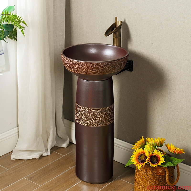 M the lavatory ceramic art simple one floor balcony toilet toilet outdoor hand-washing basin