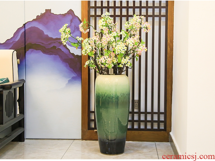 Creative designers vase furnishing articles large ceramic flower arranging device north European style living room home soft decoration light key-2 luxury - 585047088261