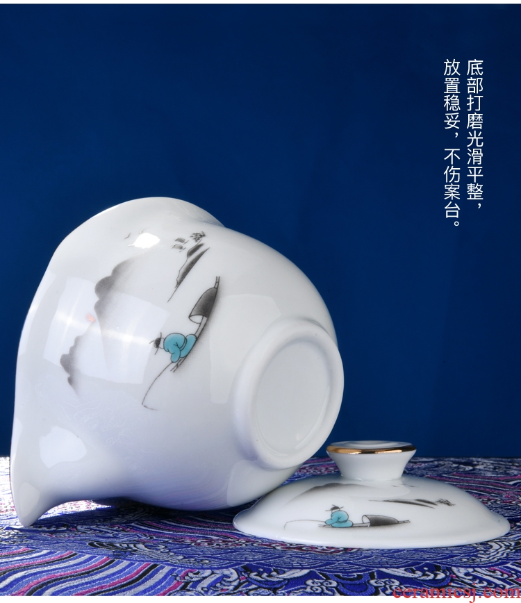 Leopard lam, travel tea set suit portable package a pot of 22 crack glass ceramic kung fu is suing portable teapot