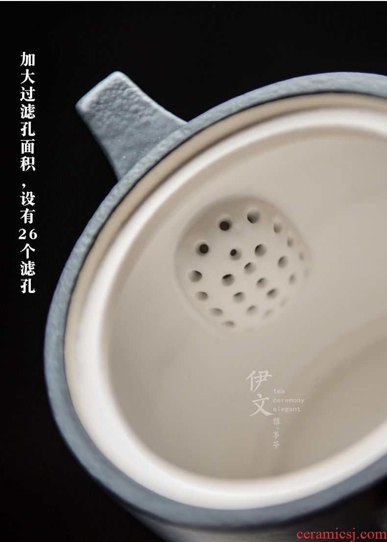 Evan ceramic teapot household Japanese tea kettle kung fu tea tea straight small single pot of tea