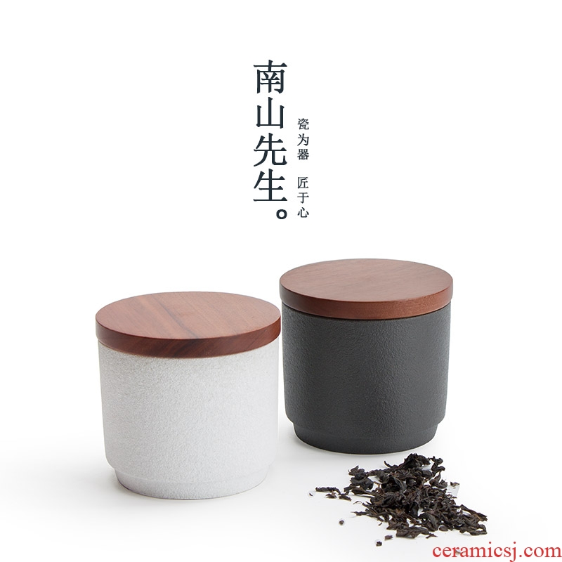 Mr Brigade of nanshan sweet tea tin with ceramic seal moisture storage POTS travel tea warehouse to restore ancient ways small POTS
