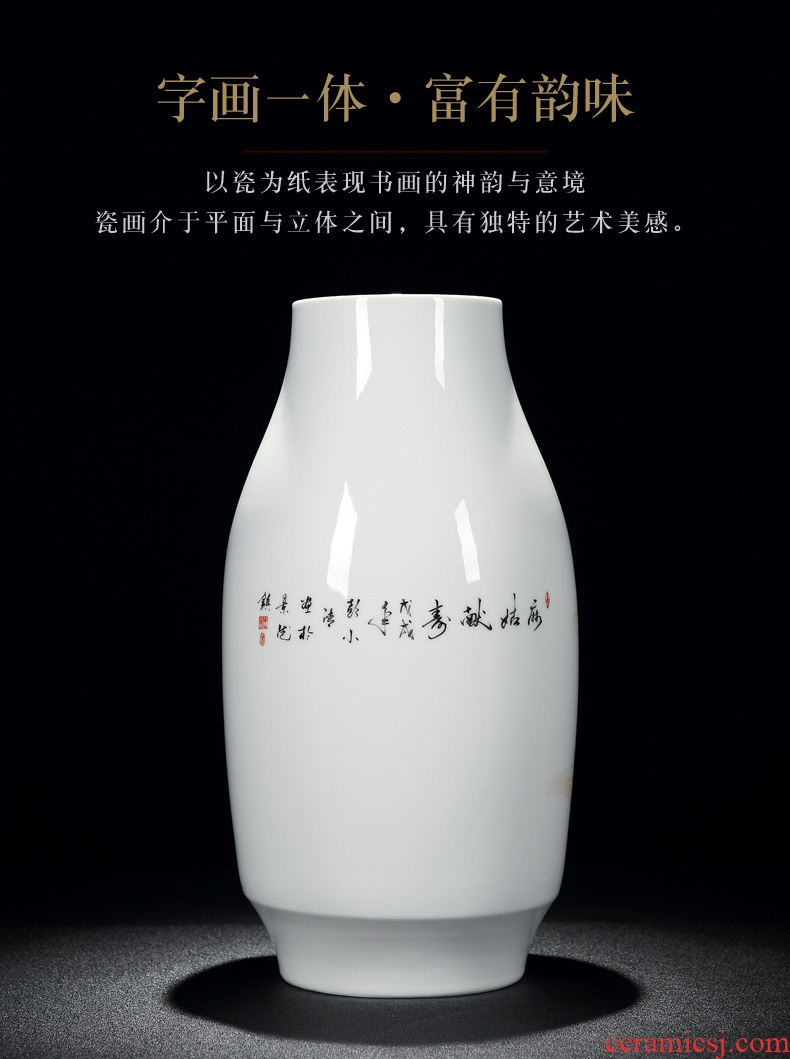 Chinese style restoring ancient ways of large vases, ceramic furnishing articles pottery sitting room hotel decoration flower arranging dried flowers thick ceramic bottle - 598477577785