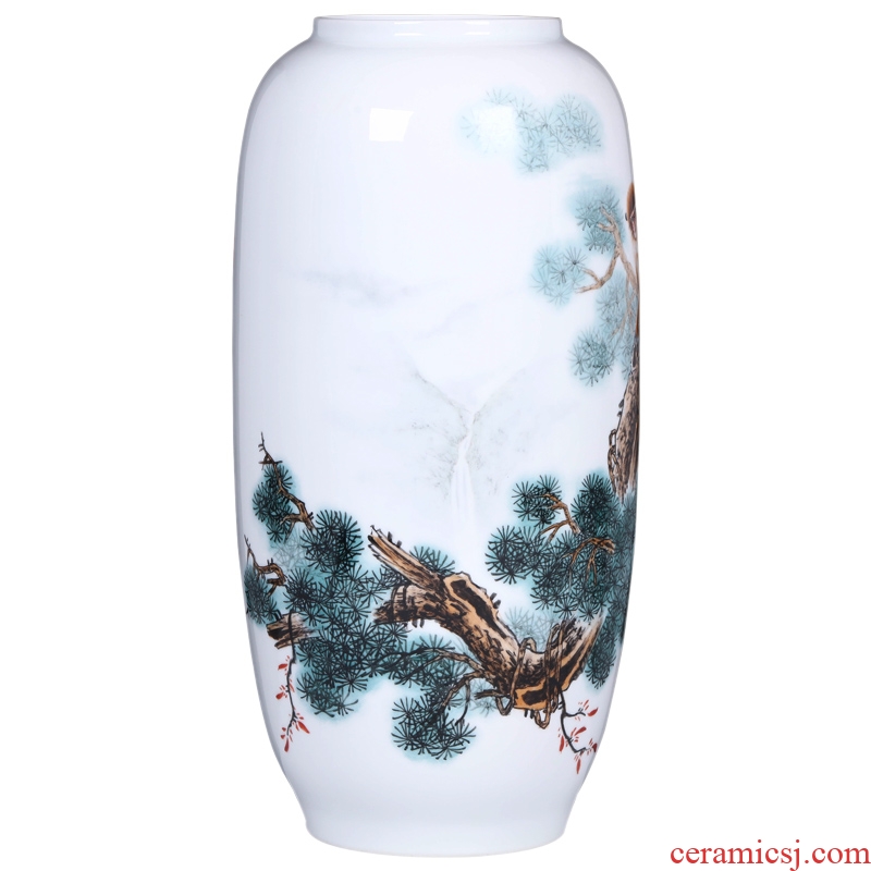 Master of jingdezhen ceramics hand-painted pastel seal hou figure vase sitting room porch decoration crafts are TV ark