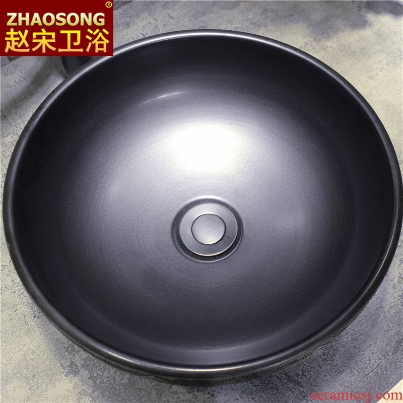 Restoring ancient ways of song dynasty size on the ceramic basin toilet lavabo creative arts basin household basin 35 cm