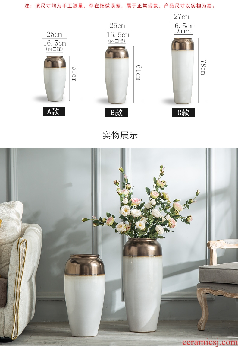 Scene, jingdezhen ceramic vase furnishing articles furnishing articles fashion hollow - out the vase household crafts [large] - 599149497588