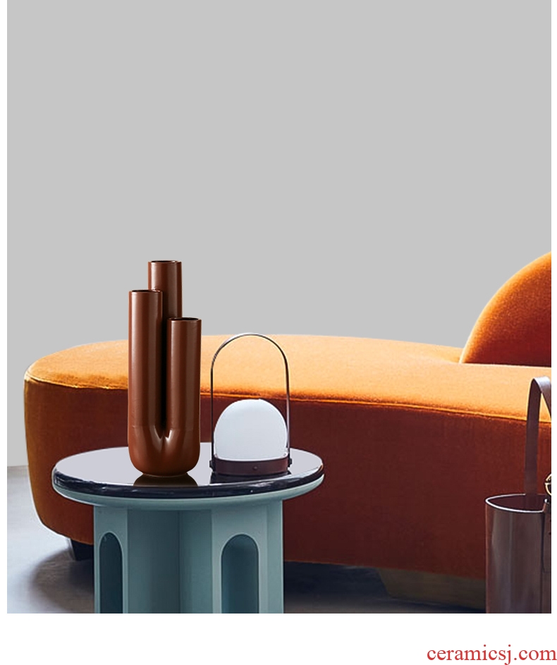 BEST WEST geometric creative ceramic vase light key-2 luxury furnishing articles of modern designer example room sitting room adornment