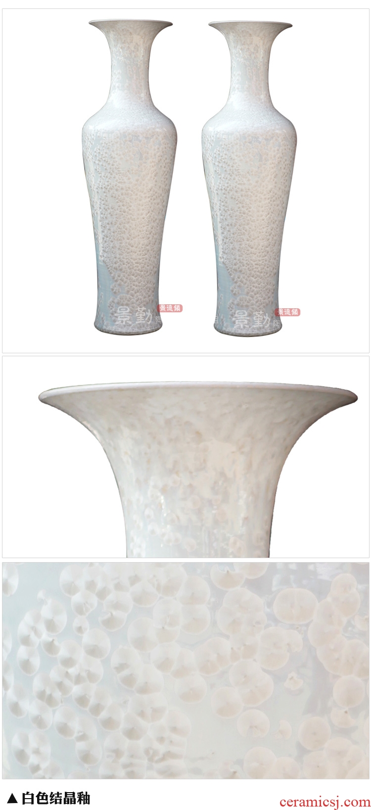 The Vases, ceramic designer sitting room of large vase flower arranging furnishing articles villa hotel contracted type ceramic vase - 19543676244