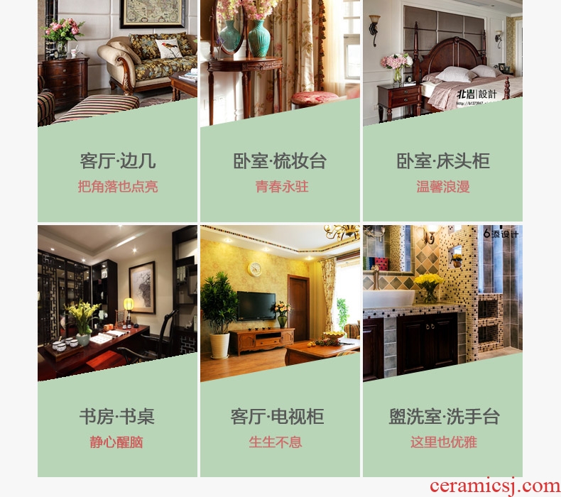 Jingdezhen new Chinese style of large vases, furnishing articles sitting room hotel villa clubhouse decorations ceramics large floral outraged - 554296827289