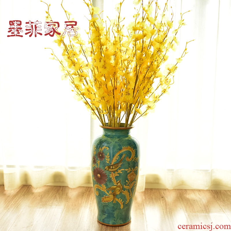 Murphy, American country ceramic vases, new Chinese style living room dry flower arranging flowers, soft adornment handicraft furnishing articles