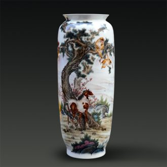 Jingdezhen ceramic Yu Zhao rev all hand - made enamel vase seal hou immediately modern home furnishing articles creative arts and crafts