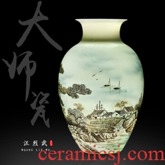 Jingdezhen ceramics antique blue and white porcelain vases, antique collection of classical household decoration small place