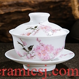 Jingdezhen hand - made under the glaze color ceramic fair keller kung fu tea accessories and cup and a cup of tea is tea sea