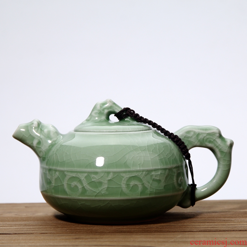 Goodall kiln ceramic teapot elder brother, ice cracked piece of your kiln violet arenaceous kettle manual kung fu tea tea pot