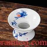 Jingdezhen ceramic hand-painted heavy industry) kung fu tea tea accessories increase the tea filter bag mail