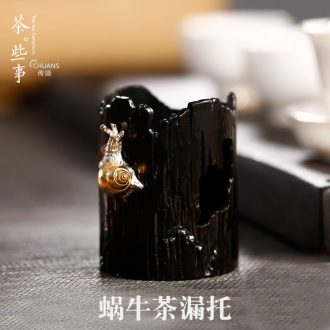 Famed kungfu tea accessories ceramic tea tea the hook bracket make tea tea strainer filter good saucer