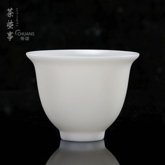 Famed kungfu single ceramic cups single individual small tea cup, master cup tea cups of dehua white porcelain cups
