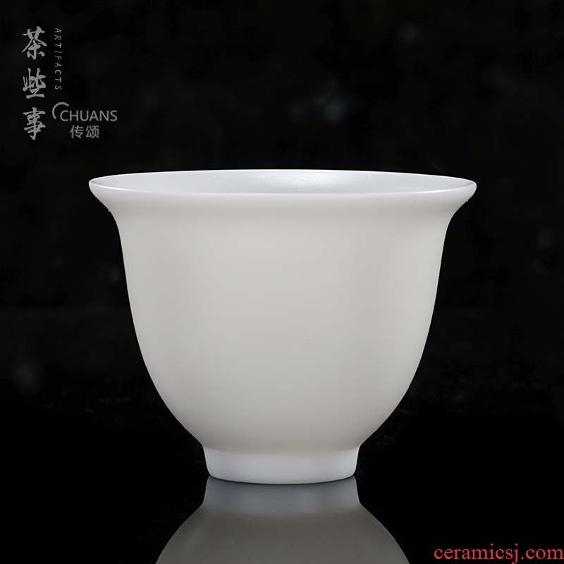 Famed kungfu single ceramic cups single individual small tea cup, master cup tea cups of dehua white porcelain cups